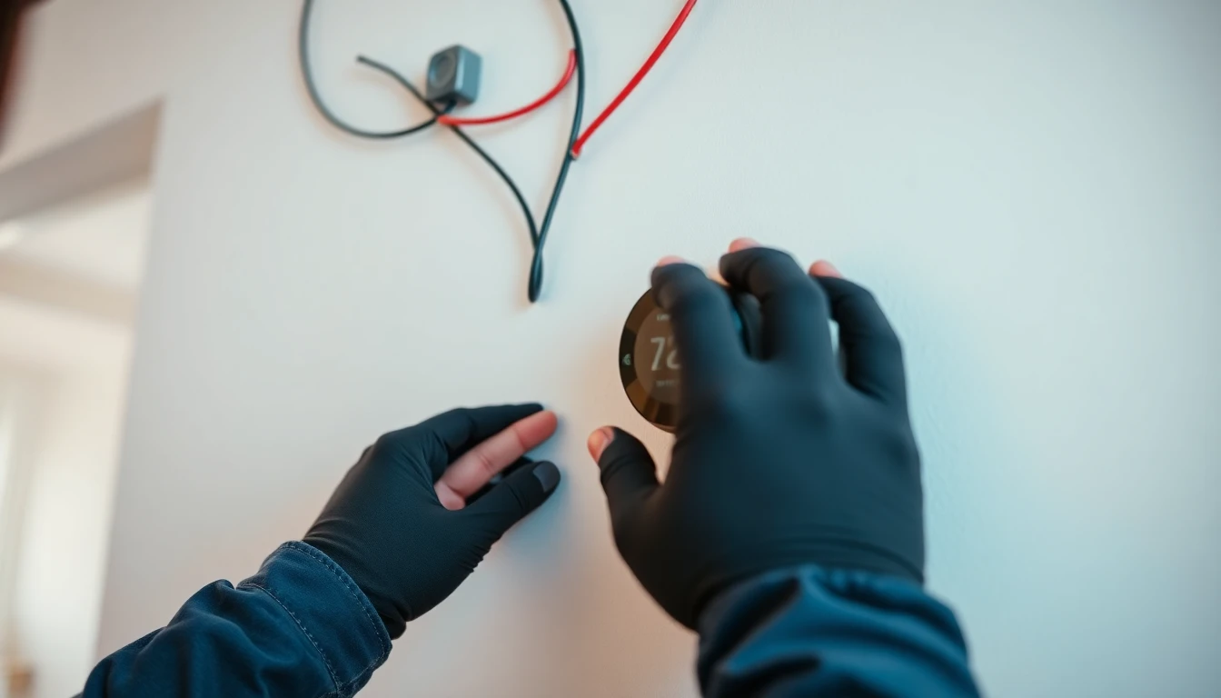 Thermostat installation